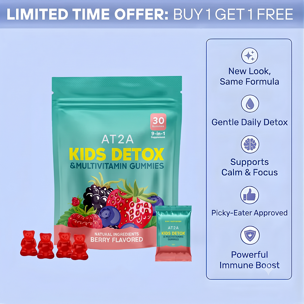 AT2A Kids Detox & Multivitamin Gummies