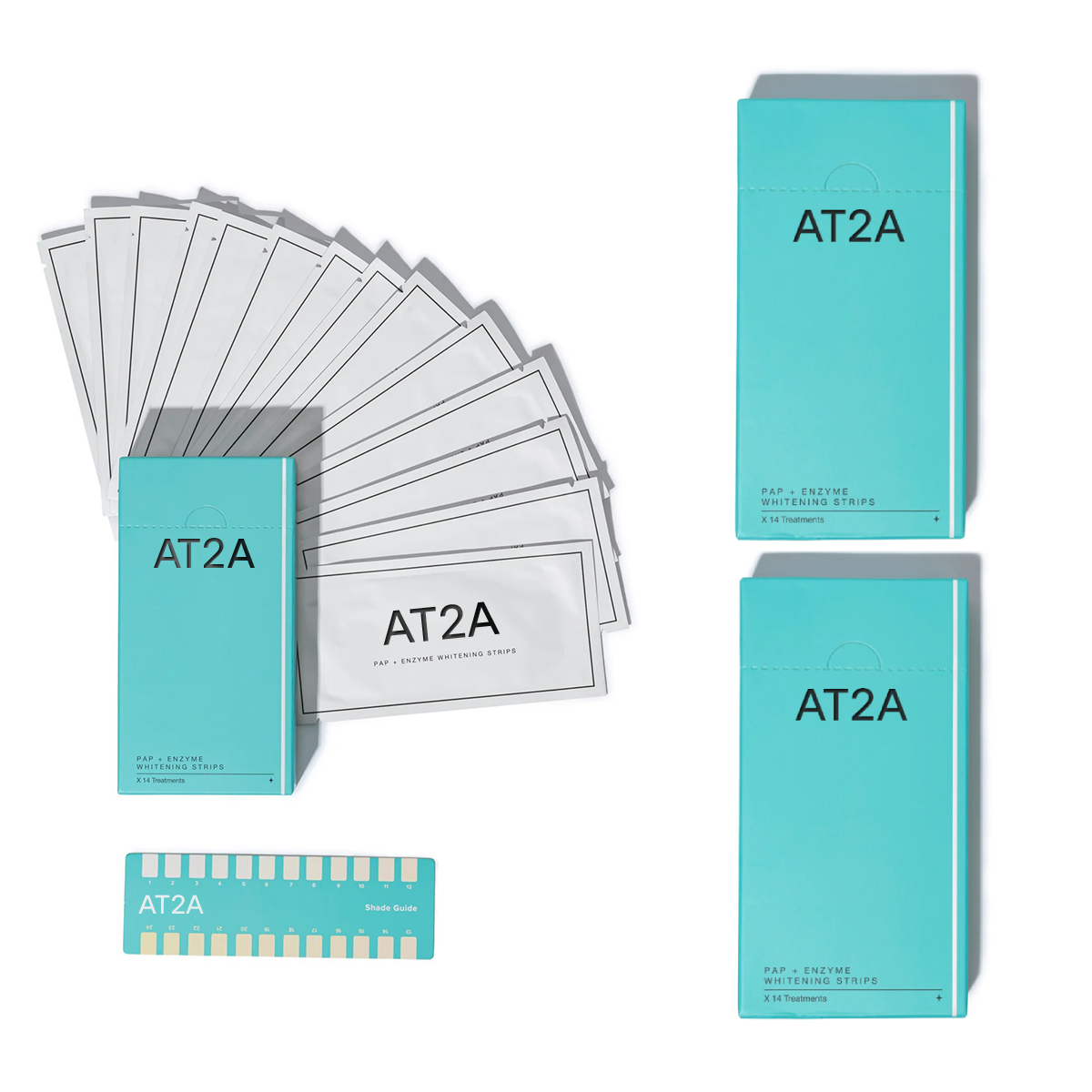 AT2A Enzy-Strips Whitening Strips
