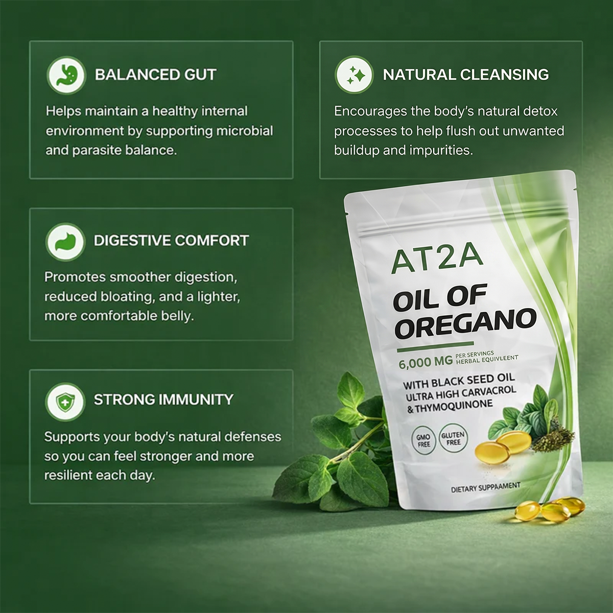AT2A Natural Cleanse & Gut Support